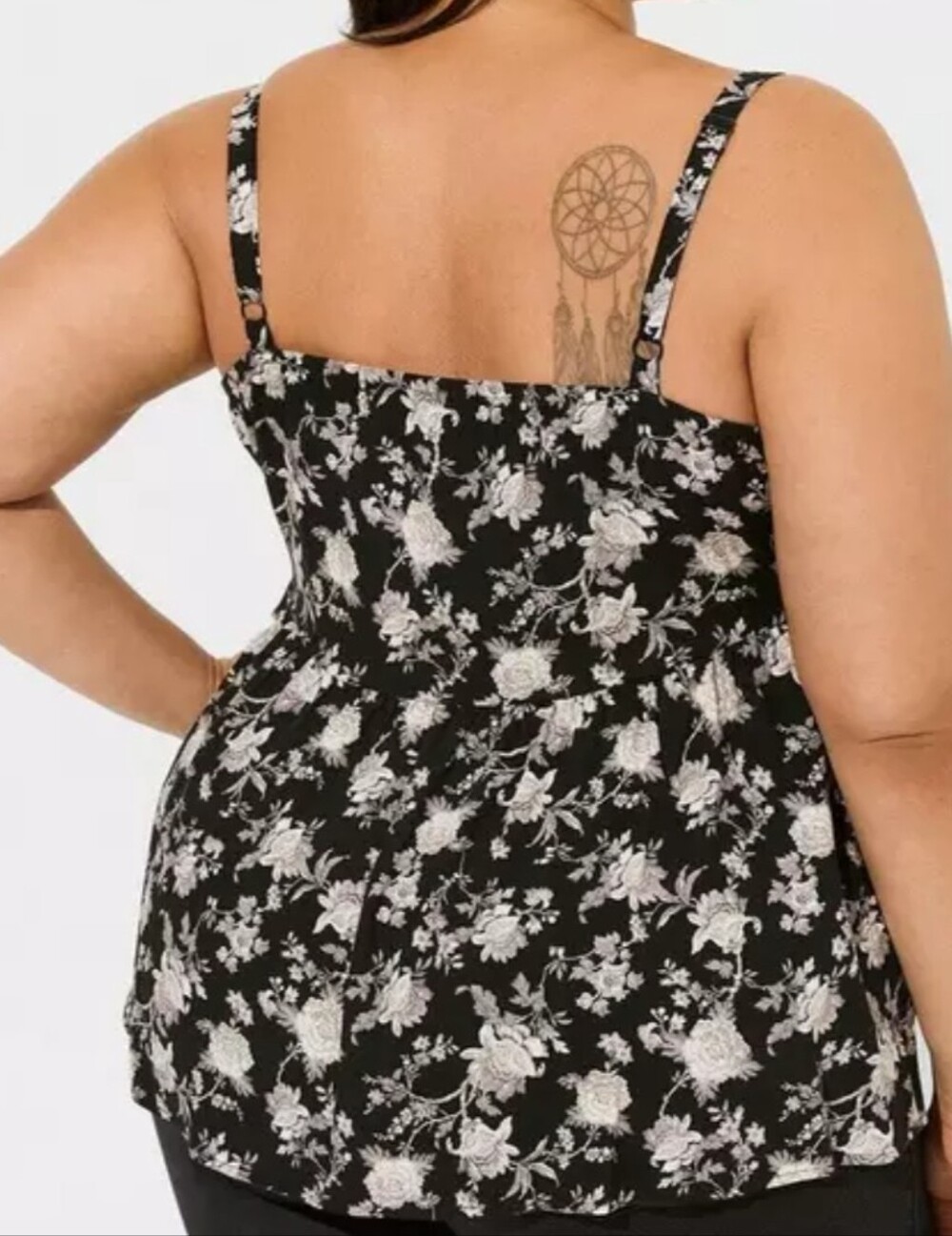 Torrid Rayon Slub Ruffle V- Neck - Picture 3 of 5